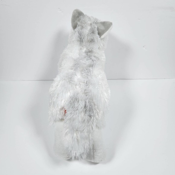 Wild Republic 11" Soft Realistic White Wolf Stuffed Animal Plushie - Picture 4 of 5